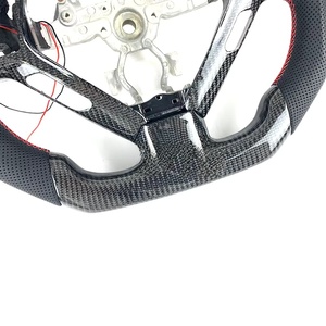 พวงมาลัย Barmich Sports แบบ 3 ก้าน ขนาด 35 มม. หุ้มหนัง คาร์บอนไฟเบอร์ พร้อมจอ LED สำหรับ G25/G37 ปี 2010-2014 (อะไหล่เปลี่ยน) - Product Image 2