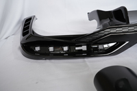 Diffuseur arrière noir avec embouts d'échappement style Lamborghini pour Audi A5 S5 B9.5 2020 2021 2022 2023 2024