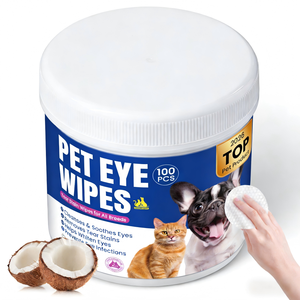 Lingettes nettoyantes pour les <span class=keywords><strong>yeux</strong></span> des animaux Dayoung, 100 pièces, hypoallergéniques et douces, pour tous les chiens et chats - Product Image 1
