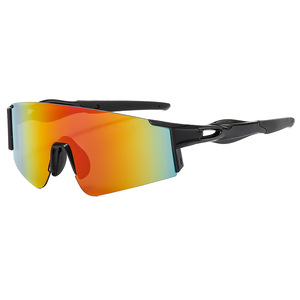 Lunettes de soleil sport photochromiques, monture noire en PC, protection UV400, coupe-vent, pour le cyclisme et les activités de plein air - Product Image 3