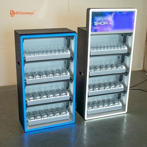 <strong>Customized</strong> 5 Layers Lockable Cigarette <strong>Display</strong> <strong>Rack</strong> Plastic ABS Tobacco <strong>Displays</strong> Case with Light Box - Product Image 3