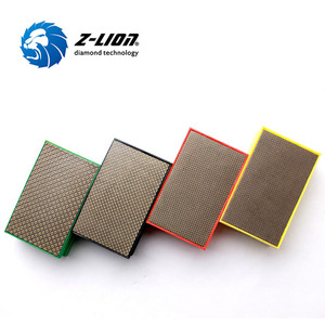 Tấm Đánh Bóng Chà Nhám Tay Kim Cương Mạ Điện 90X55Mm Khối Mài Mòn Cho Gạch Đá Thủy Tinh Sứ Bằng Thép Không Gỉ - Product Image 4