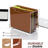 Organizador acrílico personalizado para colgar archivos para oficina