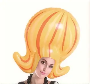 Beile Hot sale Inflatable Beehive Wig Inflatable Hat for Party