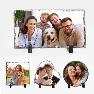 Wholesale Customized Shape Sublimation Blanks Rock Stone Photo Slate Sublimation High Quality Stone <b>Picture</b> <b>Frame</b> - Product Image 1