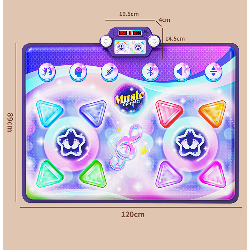 Tapis de danse double [avec flèches lumineuses]