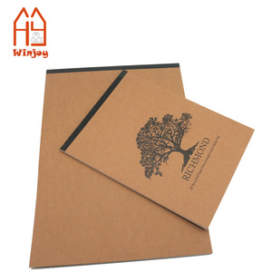 Cahier vierge à couverture kraft personnalisée 210g/A3/A4 bloc-notes en papier <span class=keywords><strong>aquarelle</strong></span> scolaire 20 feuilles de papier à dessin pour les arts - Product Image 4