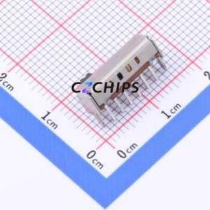 SK-14D01-G030 Slide Switch Through hole Component (THT) Switch Single Pole Four Throw Rectangle Pin Header PC Pin 14.7mm - Product Image 2