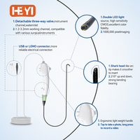 Endoscope vétérinaire vidéo portable flexible 1080P HD, caméra à main avec connecteur USB LEMO 210° de flexion pour surveillance patient