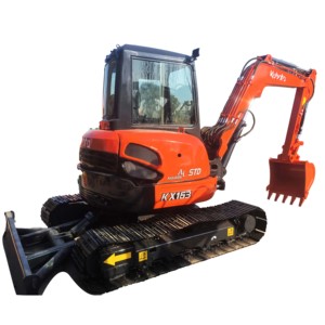 รถขุดขนาดเล็ก Kubota KX163 มือสอง 6 ตัน ได้รับการรับรองมาตรฐาน CE จากเยอรมนี พร้อมบุ้งกี๋ รถขุดตีนตะขาบ เครื่องยนต์ ปั๊มหลัก ผลิตในญี่ปุ่น - Product Image 6