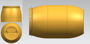 Moule à percussion en plastique, baril de 50 m, 200l, 55 gallons, en plastique - Product Image 6
