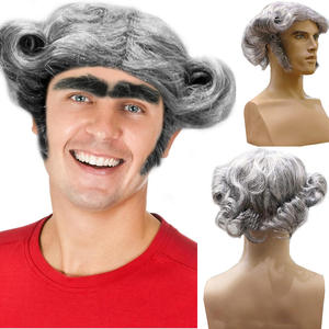 <span class=keywords><strong>Peluca</strong></span> de Navidad de Cosplay <span class=keywords><strong>gris</strong></span> de comercio exterior transfronterizo divertida <span class=keywords><strong>Peluca</strong></span> de disfraz de Halloween europea y americana de 33cm - Product Image 2