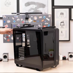 Venta caliente <span class=keywords><strong>Caja</strong></span> de la computadora TUF GAMING GT502 Ventana Negro <span class=keywords><strong>Caja</strong></span> DE LA PC del juego de escritorio - Product Image 1