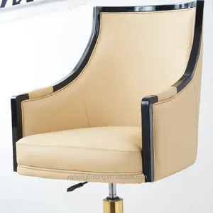 Comfortable Adjustable Back Golden Casino Gambling Chair Bar Chair Poker Chair