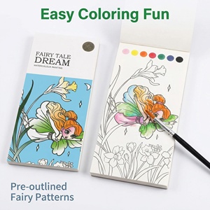 Livre de coloriage créatif pour enfants avec pinceau, livre de coloriage à l'aquarelle sûr et créatif - Product Image 4