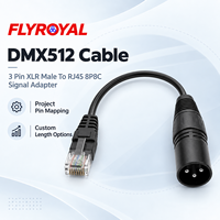 Câble DMX512 XLR 3 broches mâle vers RJ45 8P8C 1m 2m 3m 5m Adaptateur de signal 8 cœurs Coque métallique Éclairage de scène Câble XLR vers RJ45