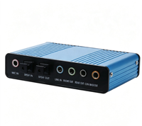 Scheda Audio USB Interna a 5.1 Canali per Chat Online, Gaming, Registrazione, Karaoke, Mixaggio ed Effetti di Riverbero