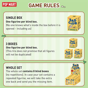 POP MART Crybaby Sad <span class=keywords><strong>Club</strong></span> Series Scene Sets Boîte aveugle Figurines Conception aléatoire Jouets mystères pour la décoration intérieure de la maison moderne - Product Image 6