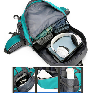 Sac de sport scolaire personnalisé pour adolescents, hommes d'affaires, sac de voyage en nylon imperméable, léger, grande capacité, randonnée en plein air - Product Image 3