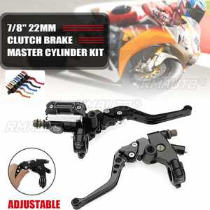 Leviers de maître-cylindre de moto 22 cm 7/8, pompe de frein hydraulique, poignées d'embrayage, levier de guidon, ensemble de réservoir pour HONDA pour Yamaha - Product Image 1