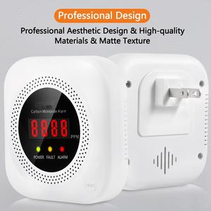 Detector de Monóxido de Carbono con Sensor de Movimiento 3 en 1, Alarma con Pantalla Digital, Portátil, Volumen Ajustable, para Hogar y Viajes - Product Image 2