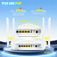 Routeur Fibre Optique Original AX3000 WIFI6 GPON Double Bande 2.4G&5G ONU ONT Équipement Fibre Optique DC 12V 1*Port USB2.0