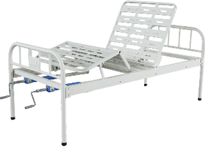 Lit médical manuel réglable à 2 manivelles, économique, pour hôpital, clinique, soins à domicile, équipement de soins aux patients - Product Image 5