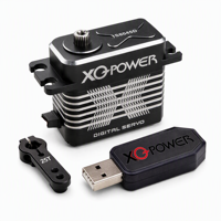 Servomoteur numérique sans noyau XQ-POWER XQ-S8045D 45 kg étanche à couple élevé 8,4 V pour voiture RC, boîtier en aluminium CNC, vente en gros