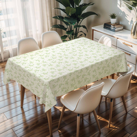 Nappe de table en PVC RNPT avec motif floral, lavable, rectangulaire, pour la décoration de la maison
