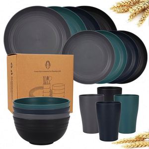 Juego de Cubiertos Temu de Paja de Trigo con Cubo de Almacenamiento Abierto, Sostenible, 16 Piezas, para 4 Personas, Set de Regalo - Product Image 5