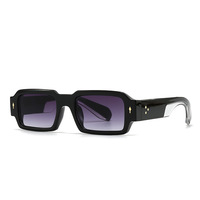 Lunettes de soleil unisexes à monture intégrale UV400, modèle 2026, très vendues pour le commerce transfrontalier, avec rivets, style streetwear européen et américain, pour influenceurs Instagram