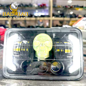 宝宝<span class=keywords><strong>5</strong></span>英寸Sukll RGB矩形塑料铝白色摩托车更换本田<span class=keywords><strong>CG</strong></span> CG125 CD70 CN CT发光二极管前照灯 - Product Image 5