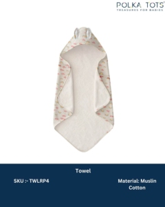 Toalla con Capucha para Bebé, Muselina de Algodón Suave y Absorbente, Toalla de Baño para Bebé con Orejas Lindas, Secado Rápido y Suave, Esencial para Recién Nacidos - Product Image 1