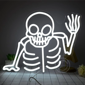 Letrero LED <span class=keywords><strong>de</strong></span> Neón <span class=keywords><strong>de</strong></span> Halloween con Diseño <span class=keywords><strong>de</strong></span> Calabaza, Calavera, Fantasma y Murciélago, Decoración Acrílica para Colgar en la Pared, Ideal para Fiestas, Hogar, Ventanas, Bares y Habitaciones - Product Image 2