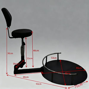 Ghế xoay đa năng chuyên nghiệp 360 độ dành cho thợ cắt tóc, sử dụng trong phòng khách - Product Image 2