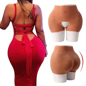 Sexy Bum Realistische Silikon False Butt Enhancing Pants Plump Frau Hip Ass Höschen Künstliche Silikon Gesäß und Hüften