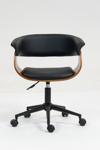 Sedia da ufficio moderna minimalista ergonomica con Lift-Off con schienale rimovibile rimovibile cuscino in pelle - Product Image 2