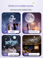 Nouvelle Lampe de Projection USB Mini Galaxie Astronaute, Veilleuse Étoile Nébuleuse, Lumière d'Ambiance pour Chambre à Coucher, Cadeau, Lampe de Projection pour le Sommeil
