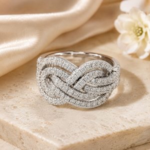 Anello con Design a Nodo Incrociato, Stile Creativo per Donne - Product Image 4
