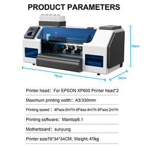 Factory I3200 I1600 Dtf <b>Printer</b> A3 Xp600 Head Tshirt <b>Printer</b> DIY Custom Logo Garments 33CM PET Film DTF <b>Printer</b> With <b>Stand</b> - Product Image 5