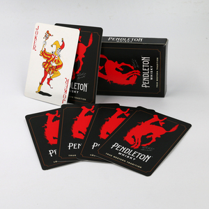 Professional Custom Paper Playing Card Factory OEM Personalized PVC Black Poker Cards For Family <b>Entertainment</b> - Product Image 1