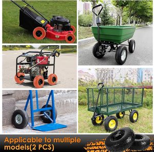 HL Hanak93,<strong>Wheelbarrow</strong> Rubber Wheel Pneumatic Tire <strong>Inner</strong> <strong>Tubes</strong> 4.10/3.50-4 Tire With TR-87 Bent Valve Stem for Hand Trucks - Product Image 5