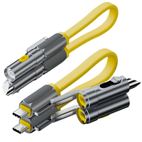 Cable de Datos Magnético Portátil 4 en 1 de Aleación para Exteriores, PD 3.1, 240W, 480Mbps, con Encendedor de Cigarrillos