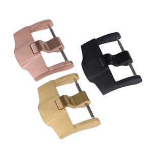 Cierre de reloj de metal negro oro rosa 18mm 20mm 22mm 24mm hebilla de reloj de acero inoxidable para correa Audemars Piguet - Product Image 1
