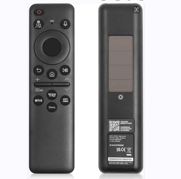 BN59-01432A Solar Voice Remote Control New Generation Smart Remote for Samsung Neo QLED 8K HDR TVs