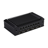 Mini PC industriel embarqué K1055GEX Intel Core I5 10210U Quad Core 8x 2.5G LAN SSD+HDD Stockage DDR4 RAM Linux pour maison intelligente