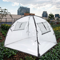 Serre verte moderne de protection contre le gel Tente de lit surélevée de couverture de ciseaux de jardin d'hiver écologique pour la croissance de petites plantes d'intérieur