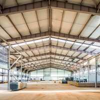 Edificio de Almacenamiento Prefabricado de Estructura de Acero, Edificio Comercial de Metal Personalizable