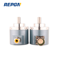 Encodeur à rotation unique REPGN RGS/M58A avec montage sur arbre optique, bride de serrage, RS485 Modbus CANopen, analogique parallèle SSI, Ø58mm