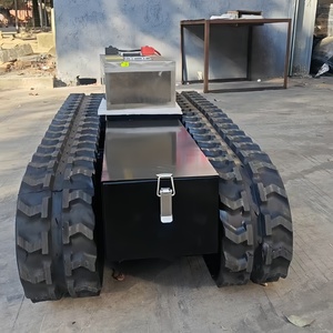 Châssis <span class=keywords><strong>de</strong></span> robot électrique télécommandé personnalisé, châssis à chenilles évolutif, moteur brushless 600W, châssis à chenilles robuste - Product Image 4